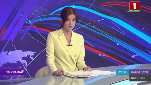 Běloruská státní televize falšuje zpravodajství. Tady je důkaz